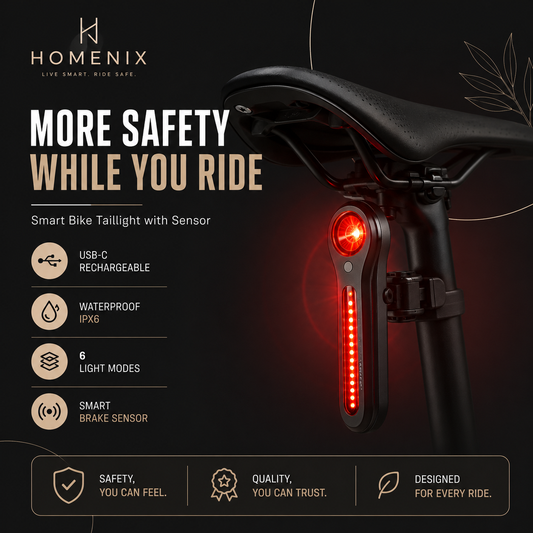 Smart Bike Tail Light with Brake Sensor